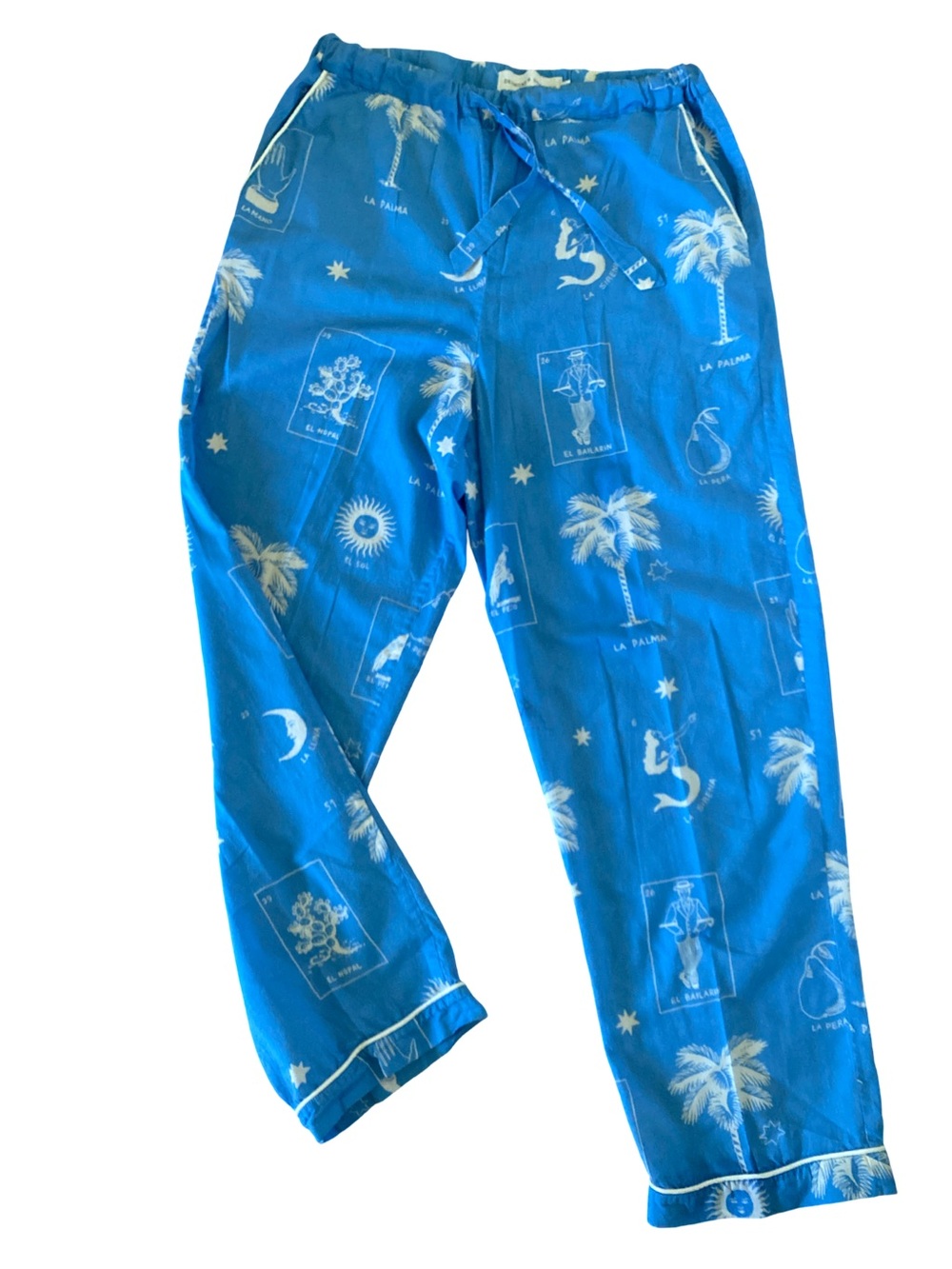 Desmond & Dempsey Palm & Tarot Print Lounge Pants-S